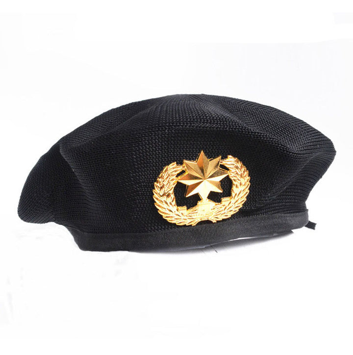 Béret Militaire Noir Homme