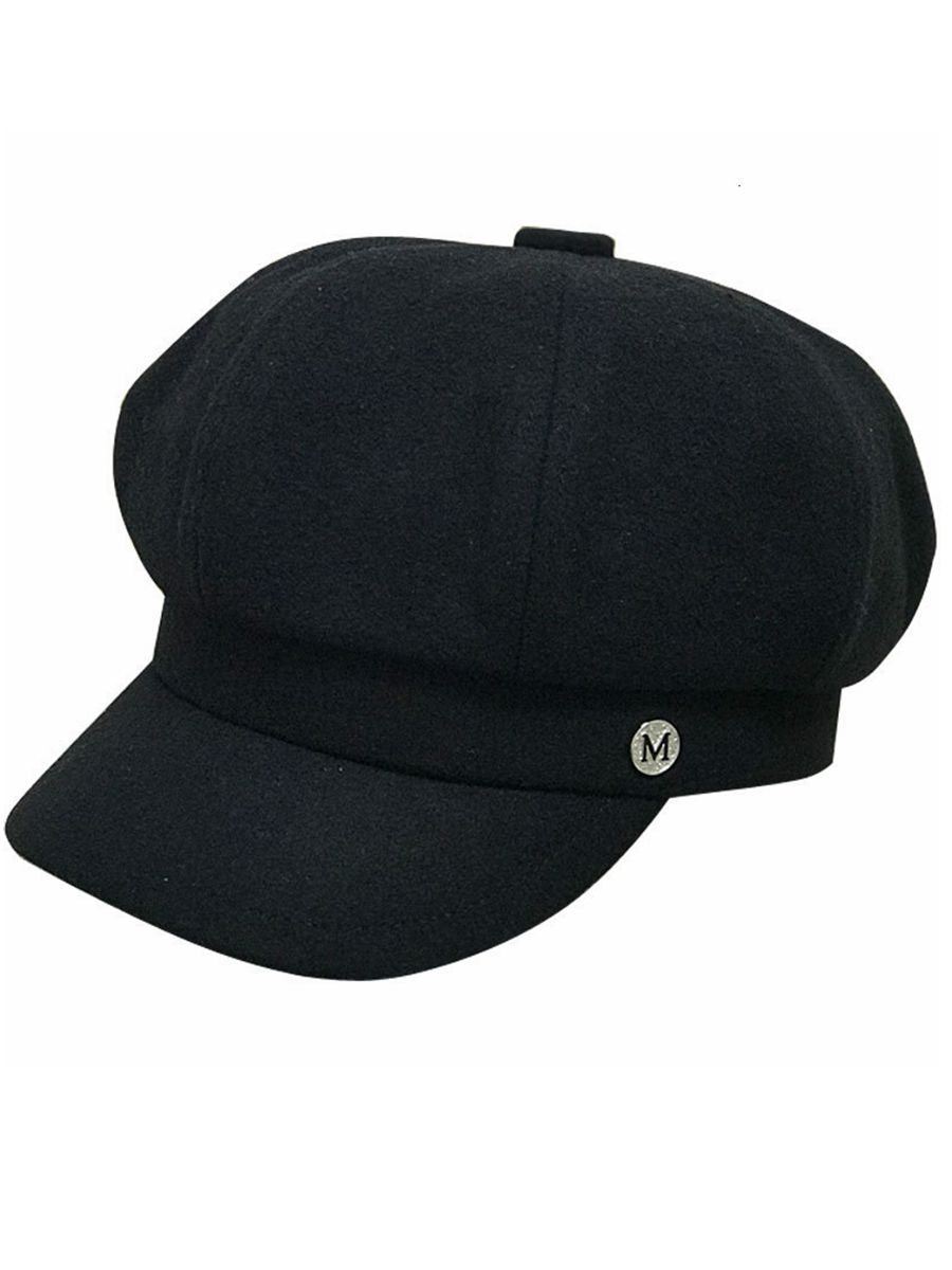 Casquette cubaine noir femme bonnet gavroche chapeau taille 54