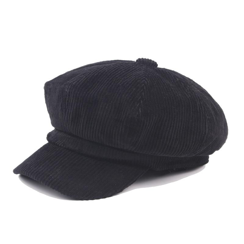 casquette gavroche noir femme