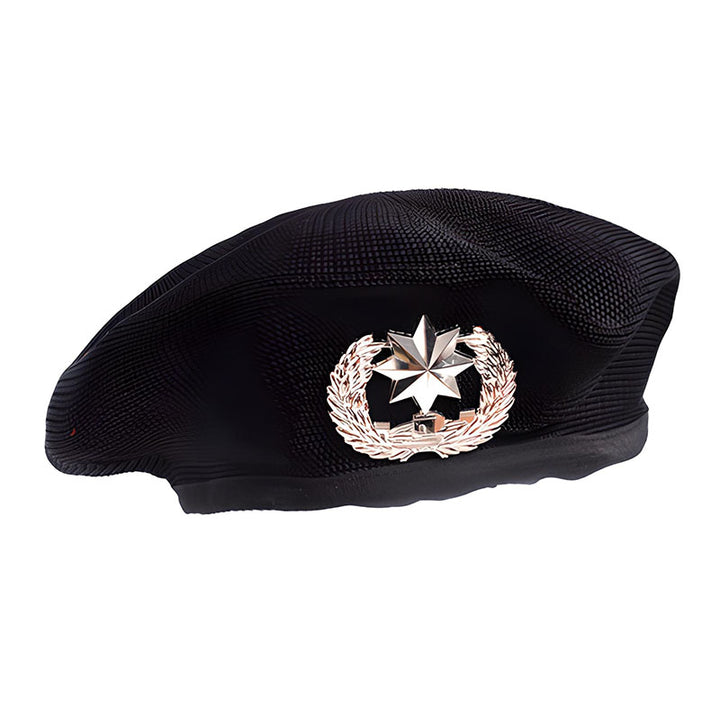 Béret Militaire Noir Homme