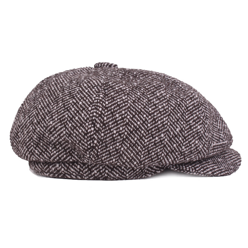 Casquette Gavroche Homme Vintage Gris