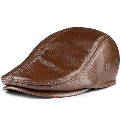 béret cuir homme