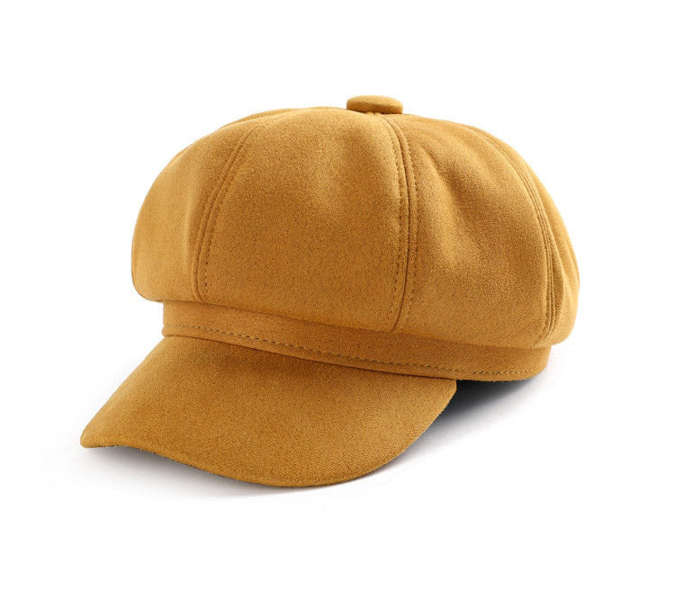 béret jaune femme