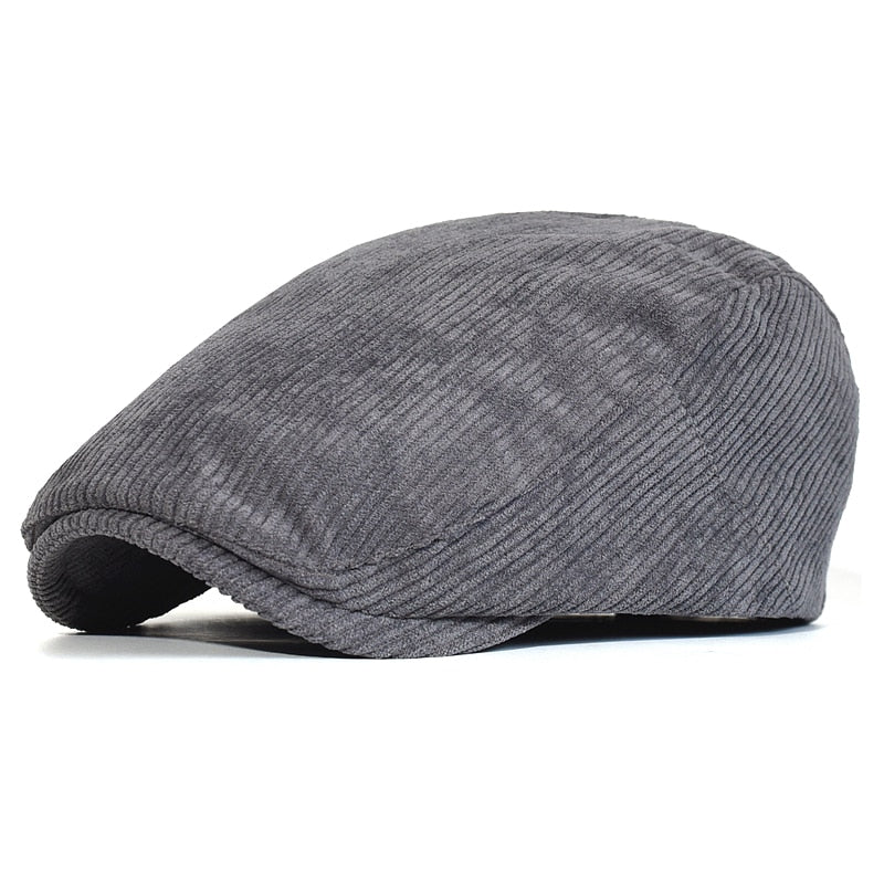 casquette plate velours homme