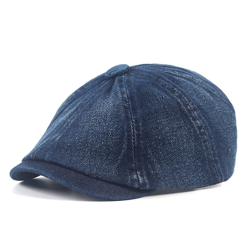 casquette gavroche en jean pour homme