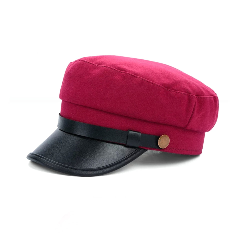 casquette béret rouge femme
