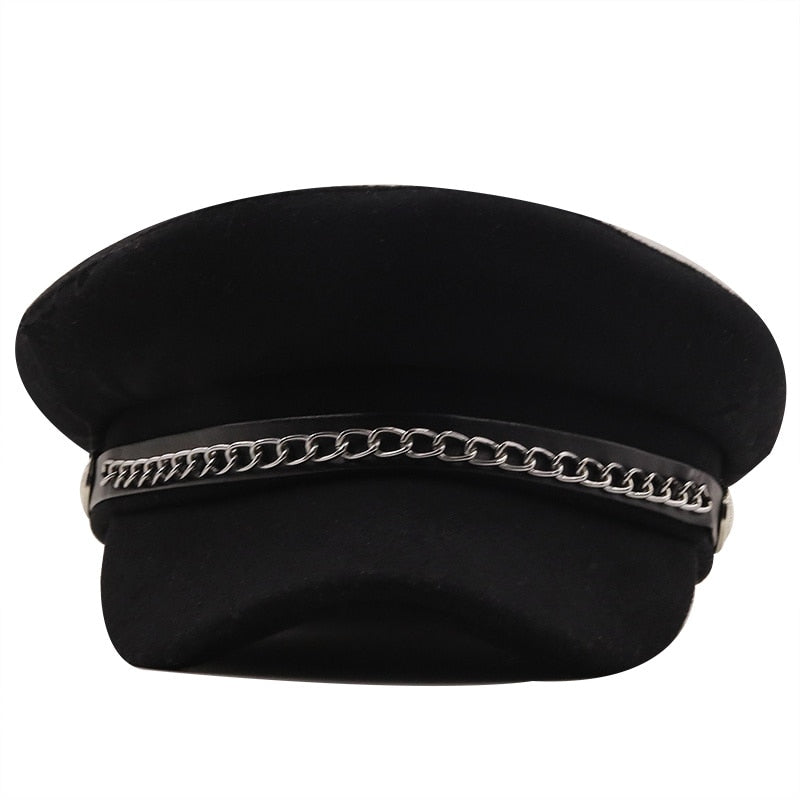 Casquette noire femme