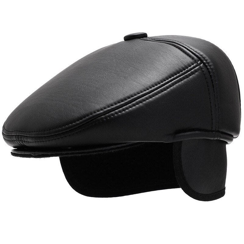 béret homme cuir