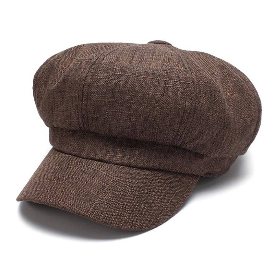 Casquette Gavroche Femme Marron