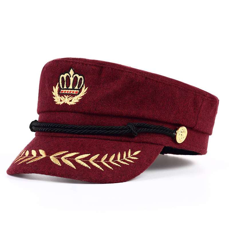 Béret Casquette Militaire Rouge