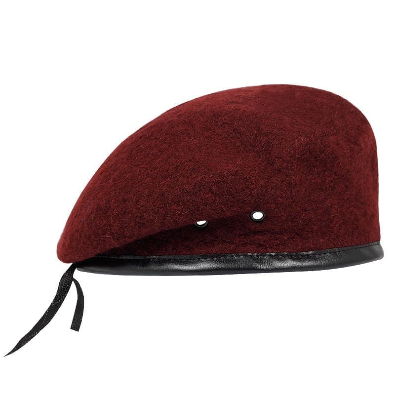 béret militaire vin rouge