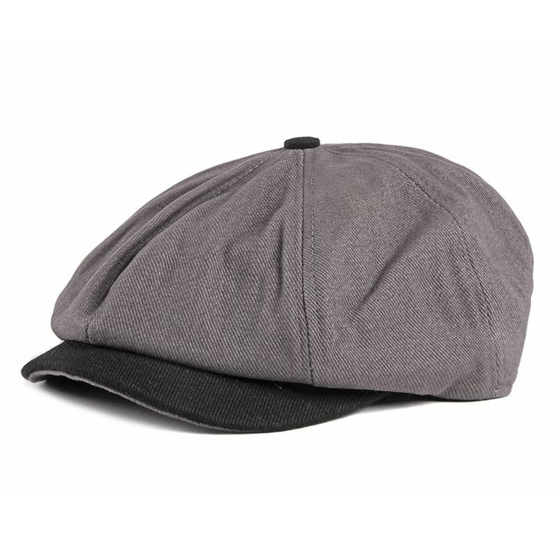 Casquette Gavroche Homme Grise
