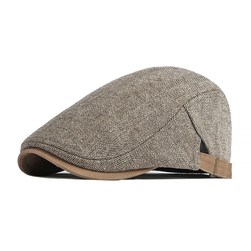 béret casquette en tweed