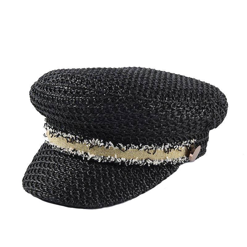 béret en paille femme
