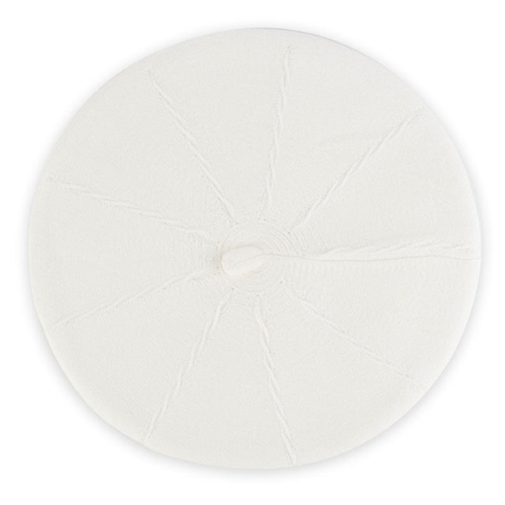 béret blanc coton