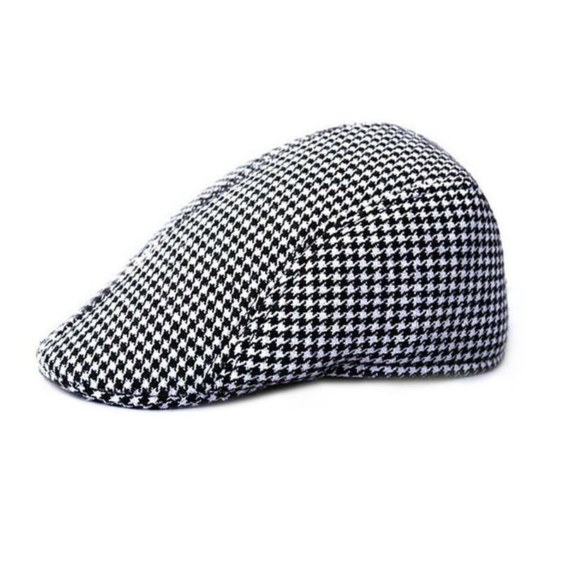 Casquette Plate en Tweed