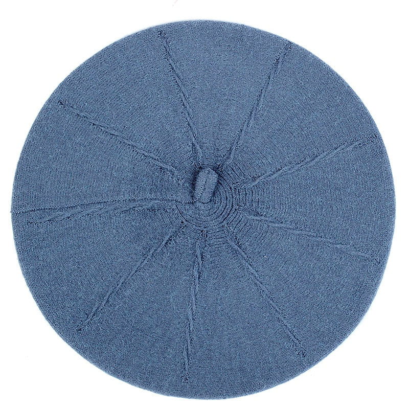 béret bleu coton