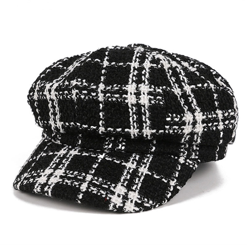 Casquette Gavroche Noir et Blanche