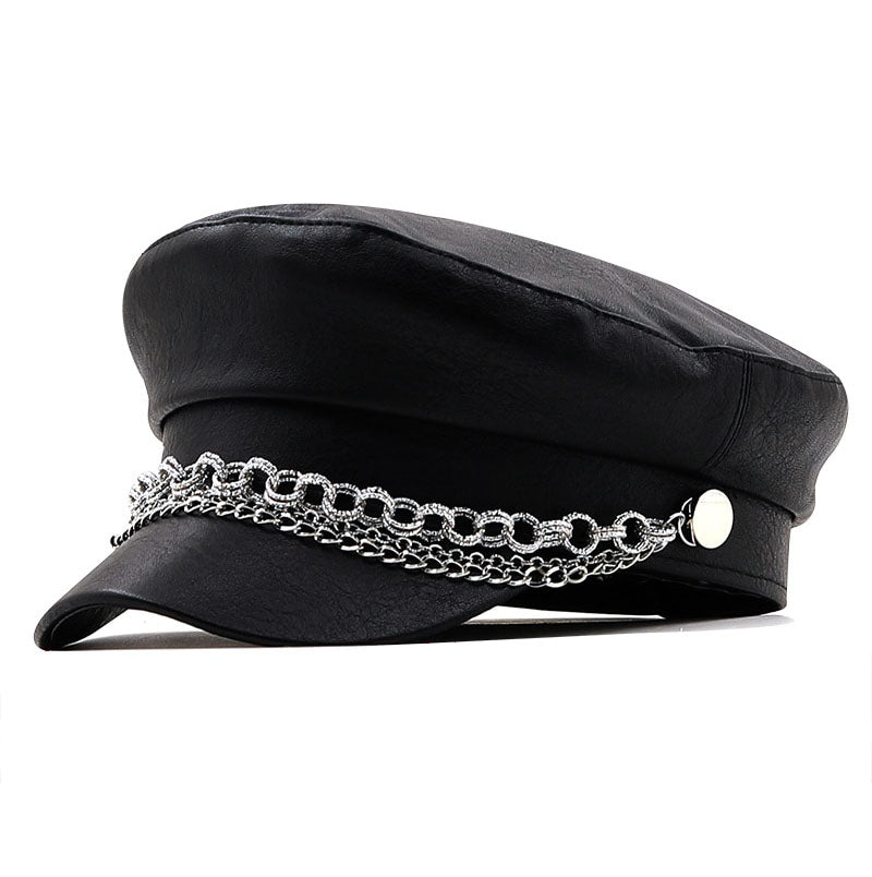 casquette femme noire chic