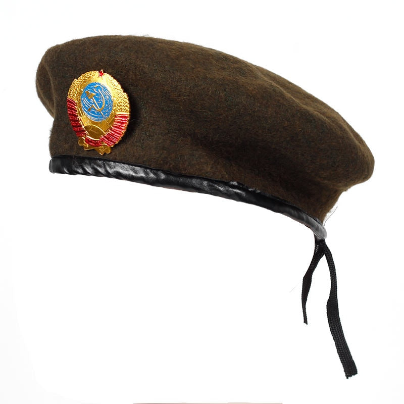 béret militaire marron