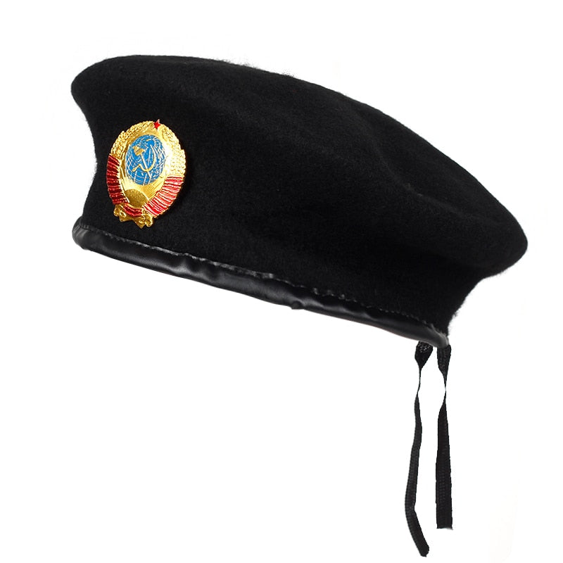 militaire beret noir