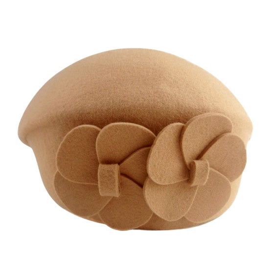 beret fleur vintage