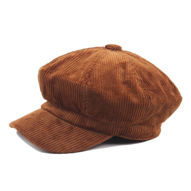 casquette gavroche femme marron