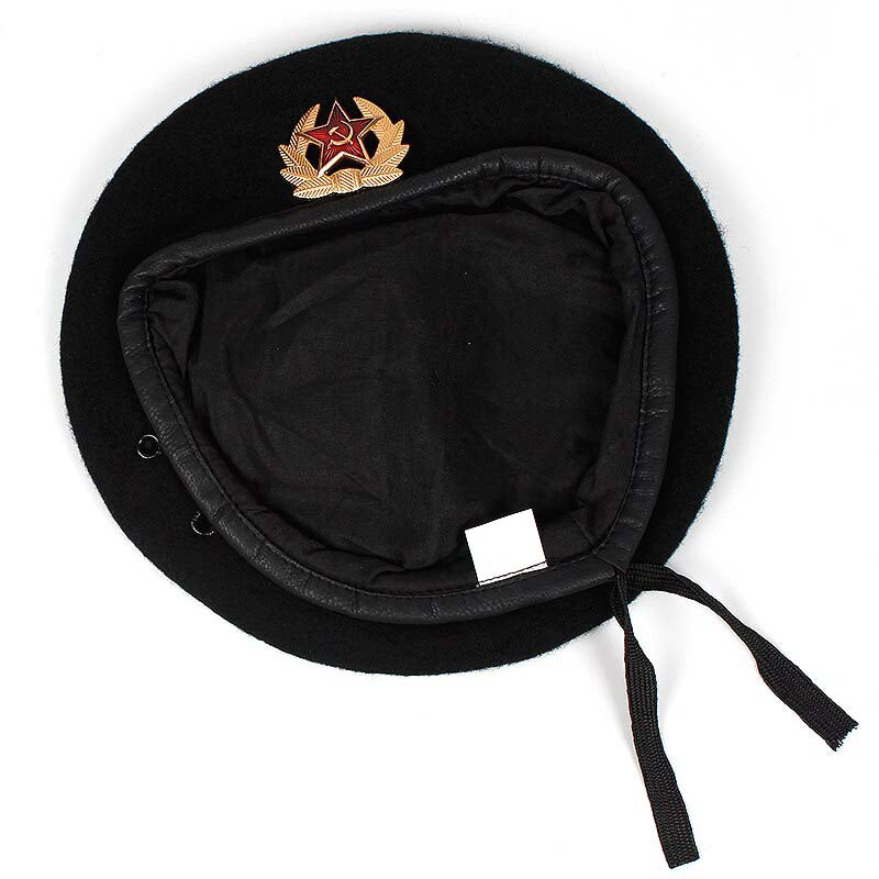 béret militaire russe noir