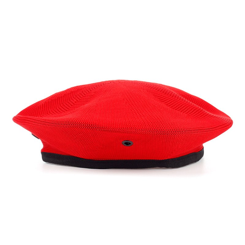 béret militaire rouge homme