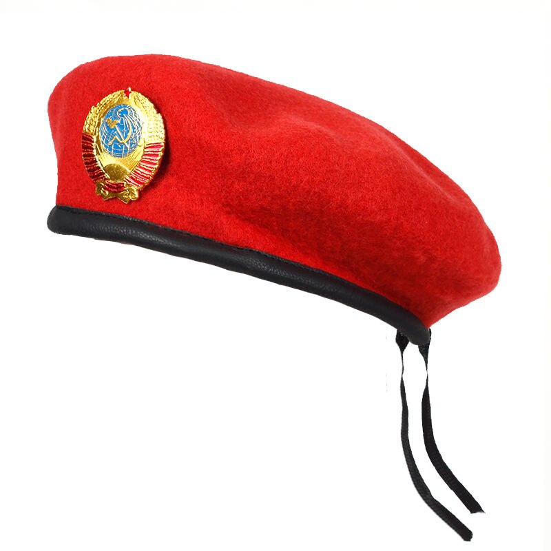 militaire béret rouge
