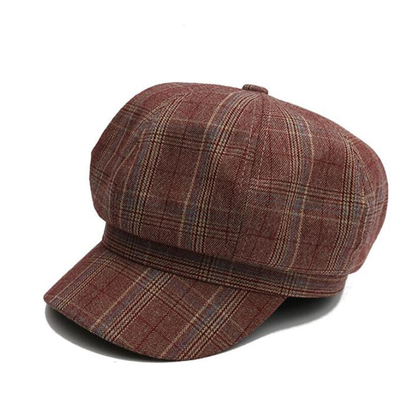 beret gavroche femme marron