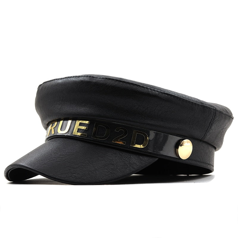 béret militaire noir femme