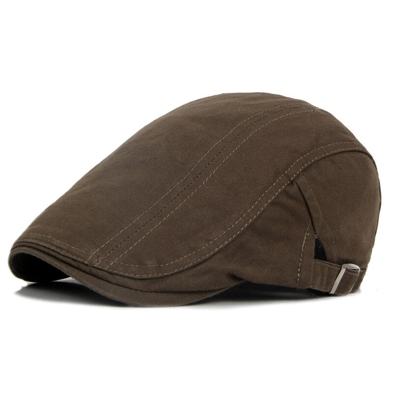 casquette béret homme marron
