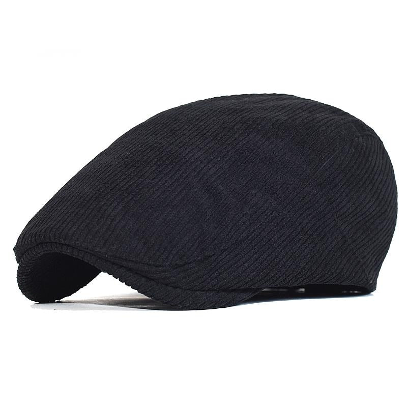 Béret Casquette Velours Noir