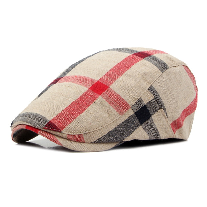 casquette béret beige