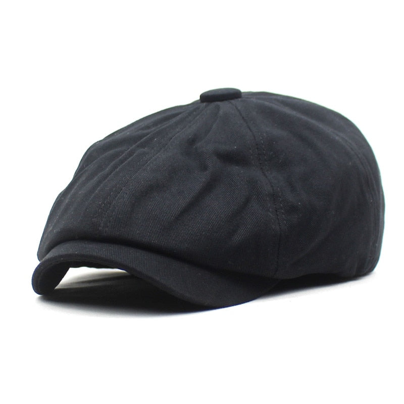 casquette gavroche noire homme