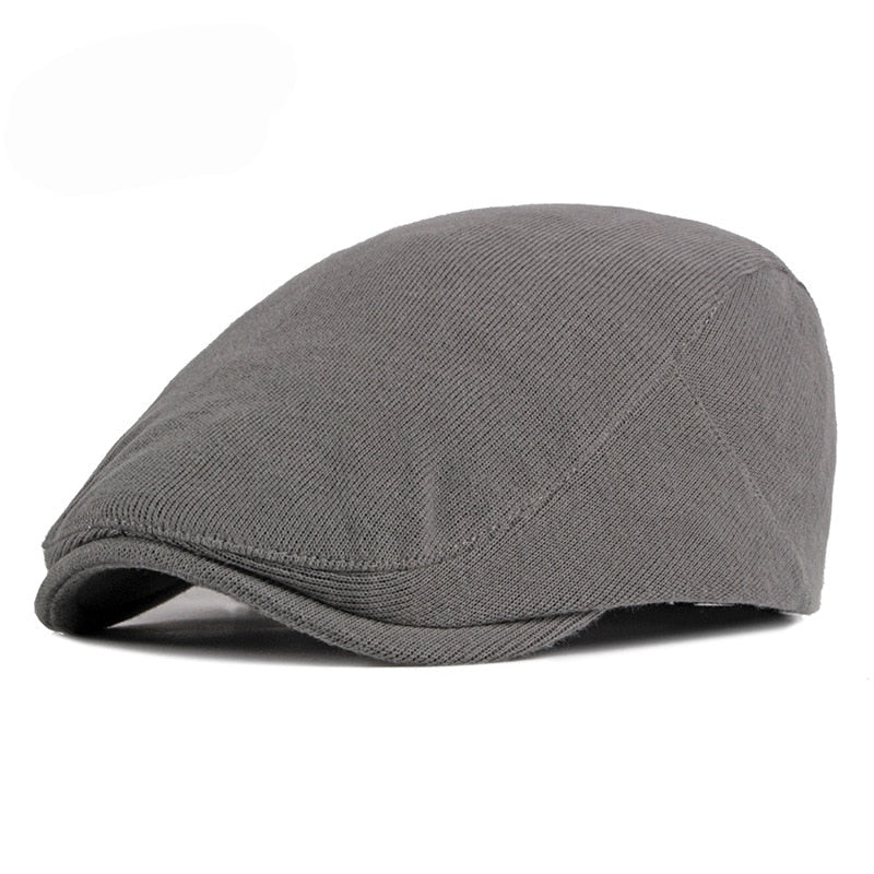 casquette plate grise