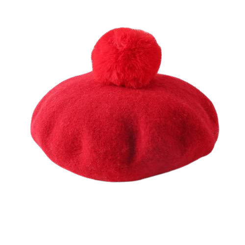 beret pompon rouge