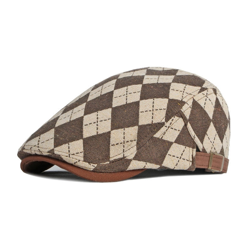 casquette plate homme vintage
