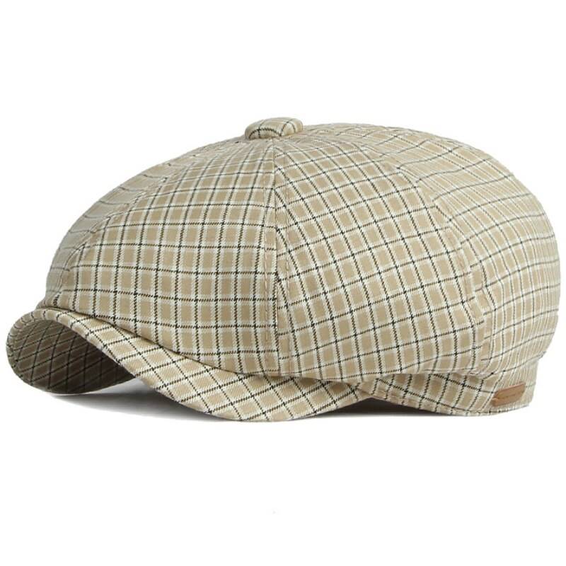casquette gavroche carreaux femme